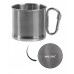 Mil-Tec Carabiner Mug 500 ml - Steel